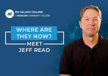 photo of graduate with text: Where are they now? Meet Jeff Read