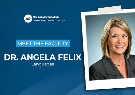 photo of Dr. Angela Felix. text: Meet the Faculty Dr. Angela Felix Languages