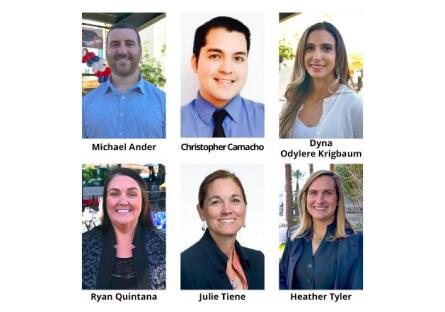 headshot collage of scholarship winners