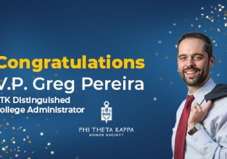 Congratulations VP Greg Pereira