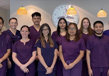 group photo of dental hygiene students