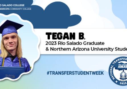 Tegan Bernard graduation pic with a cloud border