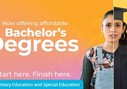 Bachelor's Degrees Start Here Finish Here