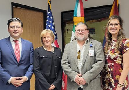 Honorable Consul General Jorge Mendoza Yescas, Kate Smith and staff from Rio's International Education department