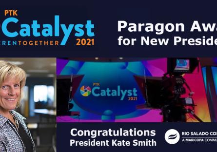 Rio Salado College President Kate Smith Receives PTK Paragon Award for New Presidents