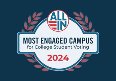 Most Engaged Campus for College student voting 2024