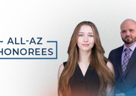 All-AZ Honorees Sarah Nichols and Angelo Lopez