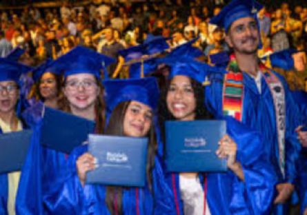 Rio students celebrating at the 2024 Commencement 
