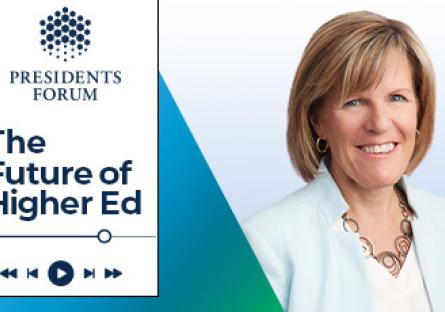 Presidents Forum The Future of Higher Ed (picture of Kate Smith)