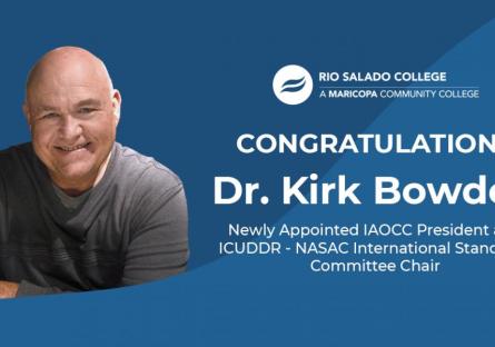 Photo of Dr. Bowden smiling.  Congratulations to Dr. Kirk Bowden on his new appointments with  IAOCC ICUDDR - NASAC 