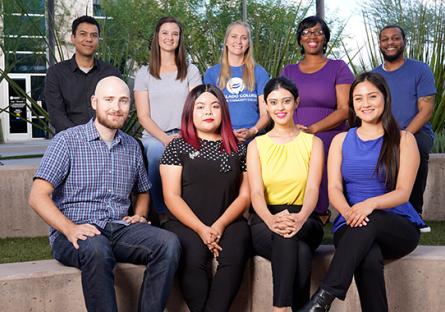 photo of 9 Rio Salado students sitting outside