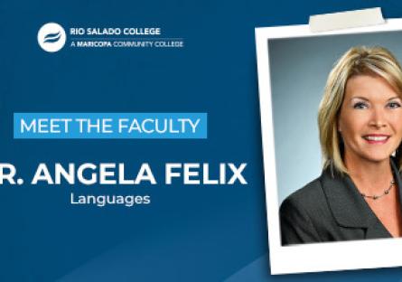 photo of Dr. Angela Felix. text: Meet the Faculty Dr. Angela Felix Languages