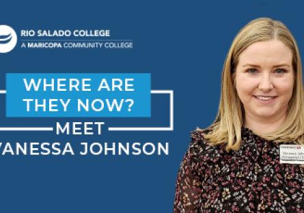 photo of Vanessa Johnson. Text: Where Are They Now Alumni Profile - Meet Vanessa Johnson
