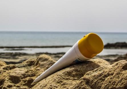 Sunscreen at the beach