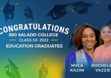 photos of students with Congratulations Rio Salado College Class of 2022