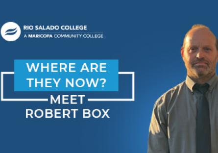 photo of Robert Box with text: Where Are They Now Alumni Profile – Meet Robert Box 