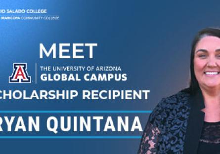 photo of Ryan Quintana with UACG logo and text: Meet UACG scholarship recipient Ryan Quintana