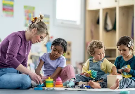 classroom setting with children and instructor