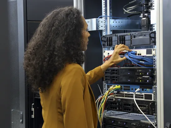 Women at mainframe
