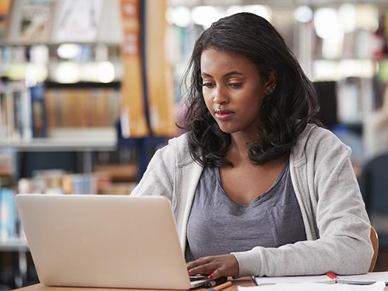 Person at laptop