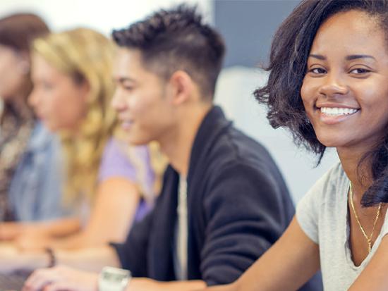 Students in front of Computers