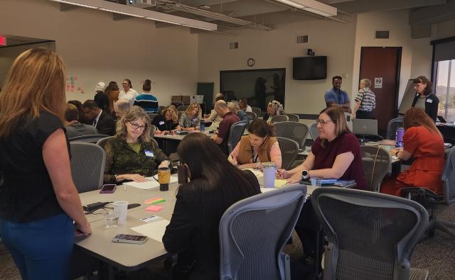 Rio Salado employees in a meeting