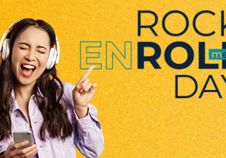 Girl with headphones, RockEnroll Day